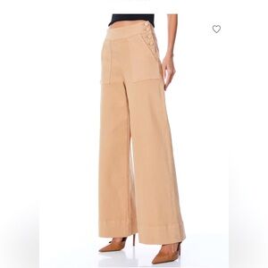 Alice + Olivia Donald High Waisted Jeans in Almond, Size 27. New Without Tags